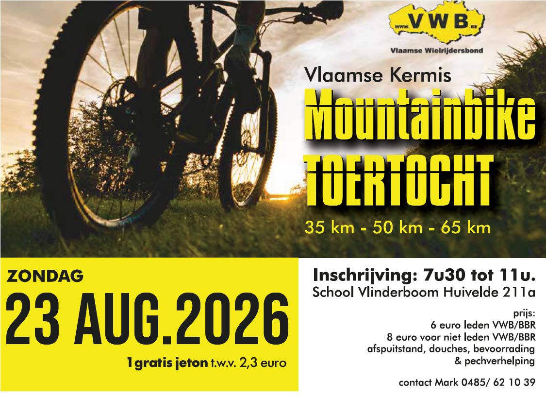 agenda Mountainbiketocht